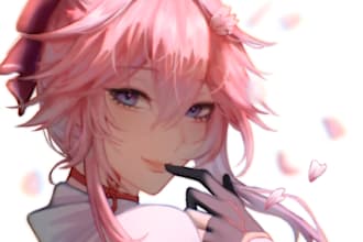 illustrate digital character art for you