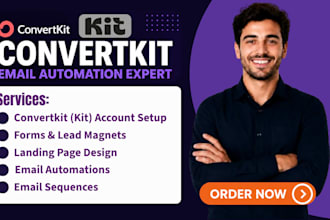 setup convertkit newsletter convertkit email sequence kit landing page expert