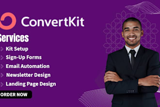 setup convertkit newsletter convertkit email sequence kit landing page expert
