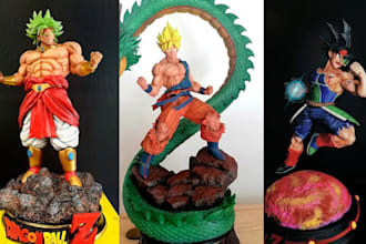cartoon 3d  print and paint cosplay mask miniature hand painting