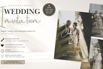 create elegant wedding invitation