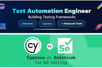 do web automation testing using selenium and cypress