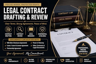 professionally draft and review legal contracts