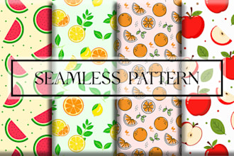 create custom seamless pattern design
