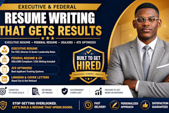 write an executive and federal resume for usajobs and ceo roles