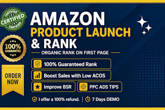 amazon product launch and rank on first page amazon ppc campaign ppc ads expert