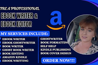 be book editor, ebook ghostwriter, proofreading, ghost book writer, amazon kdp