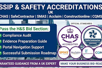provide compliance services for chas safecontractor and ssip