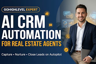 set up ai CRM automation for real estate agents using gohighlevel boomtown