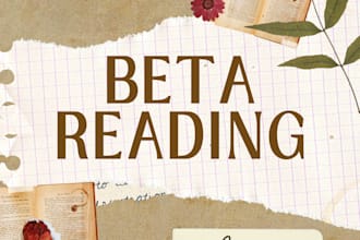 beta read your book with honest feedback