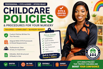 create childcare policies and procedures for your nursery
