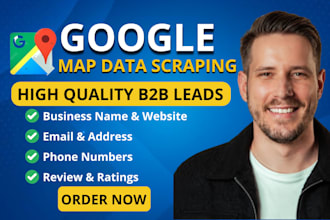 do targeted google map lead generation, data scraping and b2b business leads