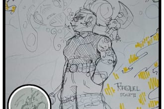 digital and traditional character designs