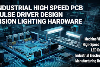 design industrial high speed pcb, pulse driver, and vision lighting hardware