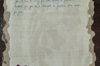 handwrite anything in beautiful  cursive handwriting