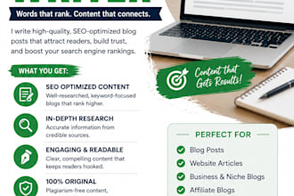 provide SEO blog writing