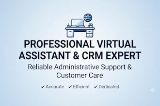 be your remote virtual assistant for data entry and email support