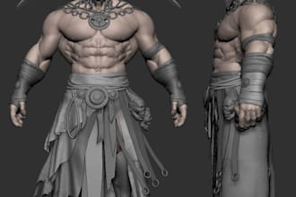 a 3d character ready for 3d printing