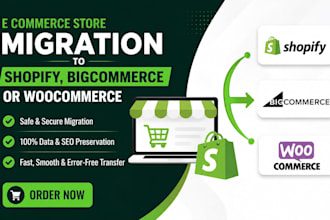 migrate dropshipping stores to shopify woocommerce and bigcommerce