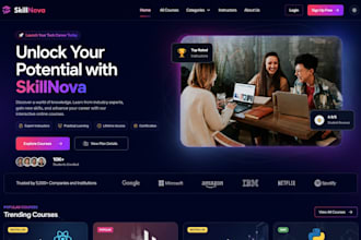 develop a professional education website for schools and academies