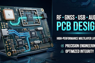 design rf gnss usb audio pcb schematic and layout for your product