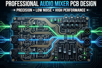 design professional pcb board for audio mixers and sound system