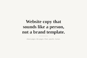 write an about page that sounds like a real person