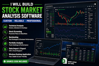 build stock market analysis software