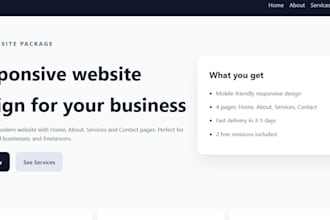build a modern responsive website for 150dollars