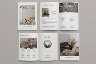 design welcome book for your brand