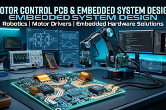 design motor control pcb ,embedded system and robotics