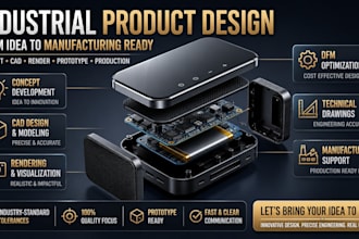 do industrial product design cad modeling prototype and product development