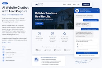 build an ai chatbot that answers faqs, captures leads, and books calls