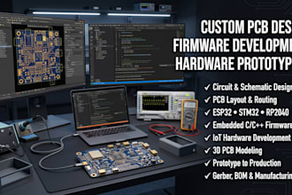 custom pcb, firmware, and prototype development