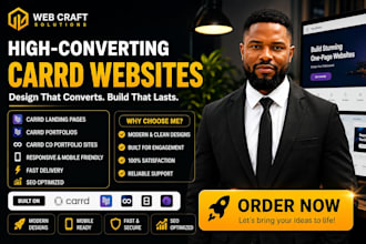design carrd website, landing page redesign carrd portfolio website, carrd co