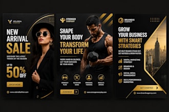 design professional social media posts, banners and ads for your brand