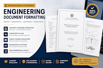 professionally format your engineering report, thesis, or assignment
