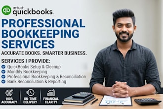 do quickbooks desktop bookkeeping and clean up and excel accounting