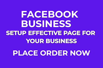 setup your facebook page for business growth
