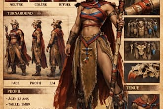 create detailed character profiles for your story or rpg