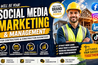 be your contractor, construction, roofing, hvac social media marketing manager