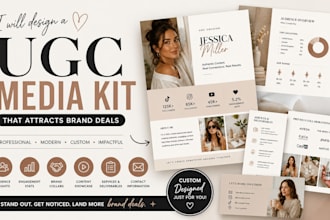 design a professional ugc media kit that attracts brand deals