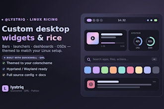 create custom widgets for linux