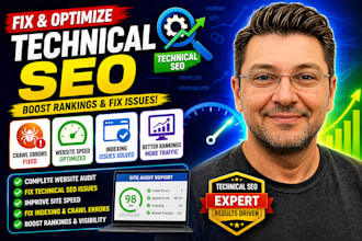 fix technical SEO issues, website audit crawls error, website speed and indexing