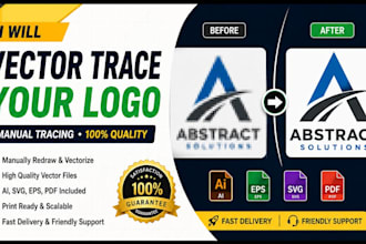 manually vectorize and redraw your logo