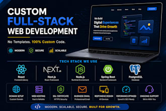 design and develop a professional responsive react website