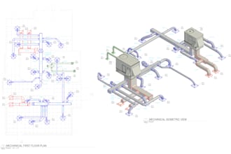 create revit bim models and construction drawings