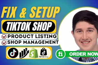 setup tiktok shop, manage shopify dropshipping tiktok ads, tiktok shop ads setup