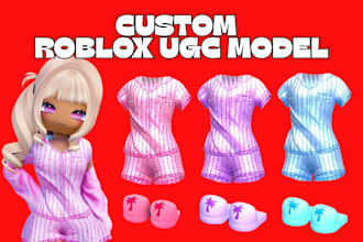 create 3d roblox ugc accessories ugc model roblox clothing hair character model