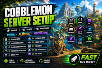 build and optimize your cobblemon minecraft server with fabric or forge